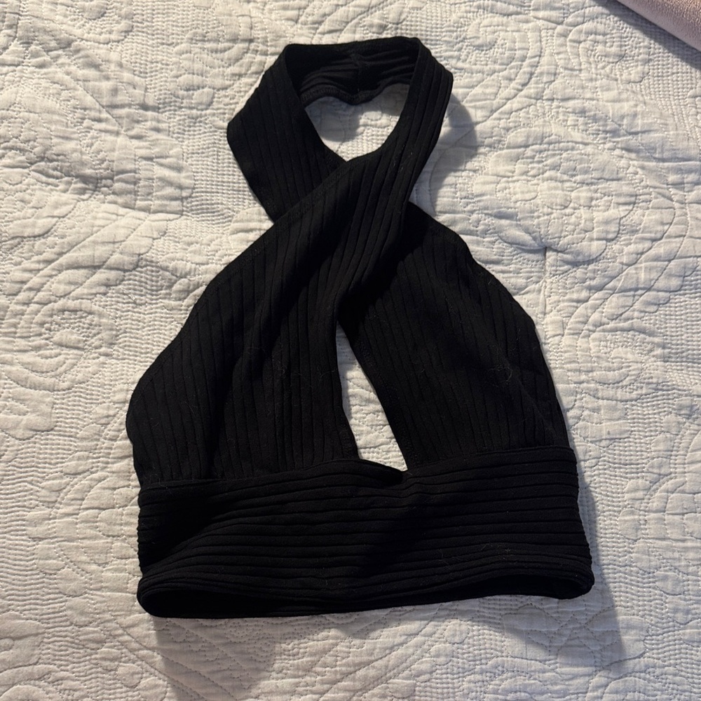 Callahan Black Knitwear Halter